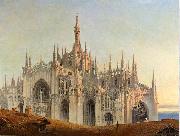 Emilio Magistretti Quasi aurora consurgens the Cathedral. General exterior view from the east oil